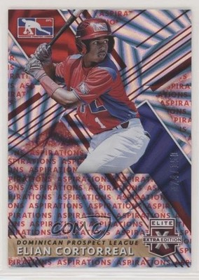 2019 Panini Elite Extra Edition Aspirations Red 24/150 Elian Cortorreal #200 0rf