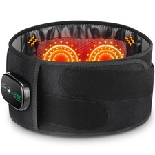 Cordless Heating & Vibration Therapy Belt – Red Light Infrared Pain Relief Waist
