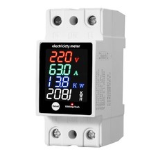 Professional AC Power Meter High Accuracy Current Electric DIN Installation 35mm