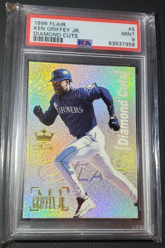 KEN GRIFFEY JR 1996 FLAIR DIAMOND CUTS PSA 9 💎 INSERT LOW POP RARE🔥 