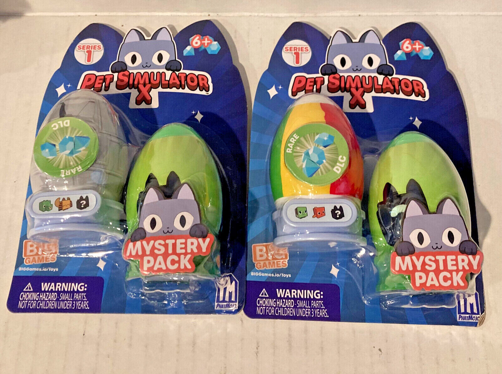 2X - Pet Simulator X Series 1 Big Games 2 Pack Mystery Eggs w/ Rare DLC  Code NEW