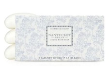Crabtree Evelyn Nantucket Briar Triple Milled Soap Set 3 x 3.5 oz 100g NEW