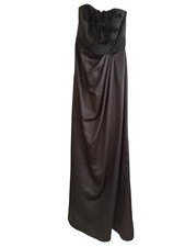 David’s bridal bridesmaids black strapless dress size 2
