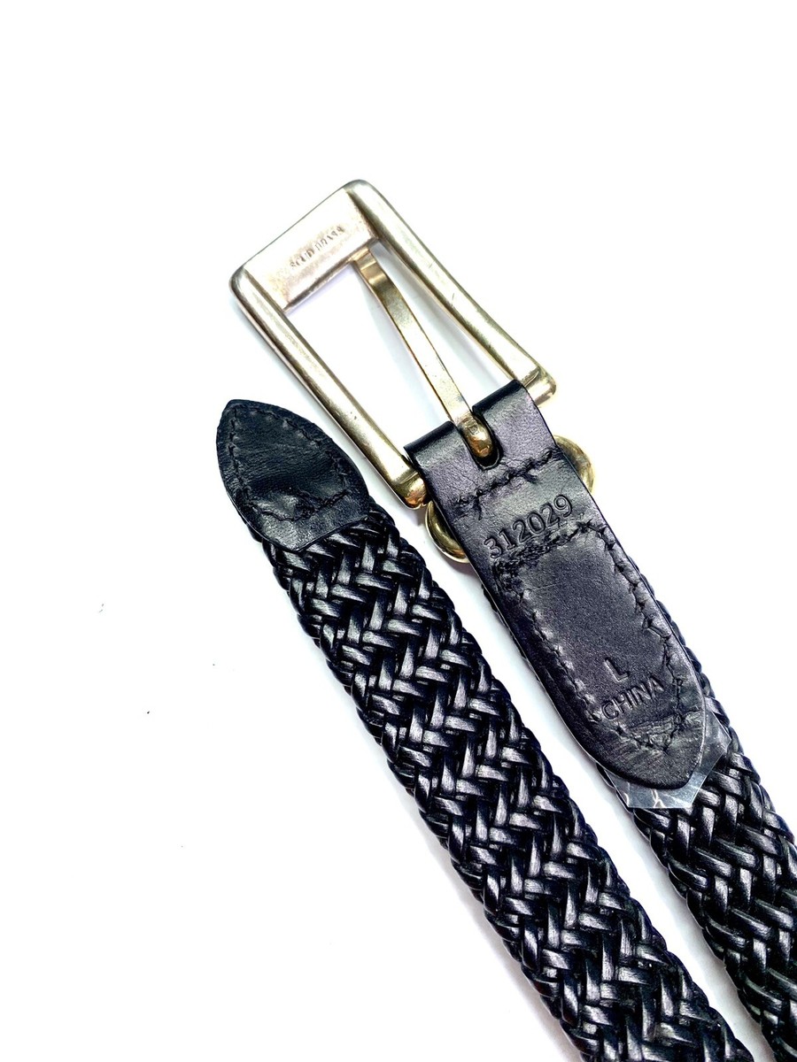 Nine West Fashion Braided Belt Black Womens Sz L Faux  display picture 1