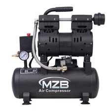 2.4 Gallon Ultra Quiet Air Compressor 110V/60Hz 1.0HP 5.65CFM,68dB Noise Level