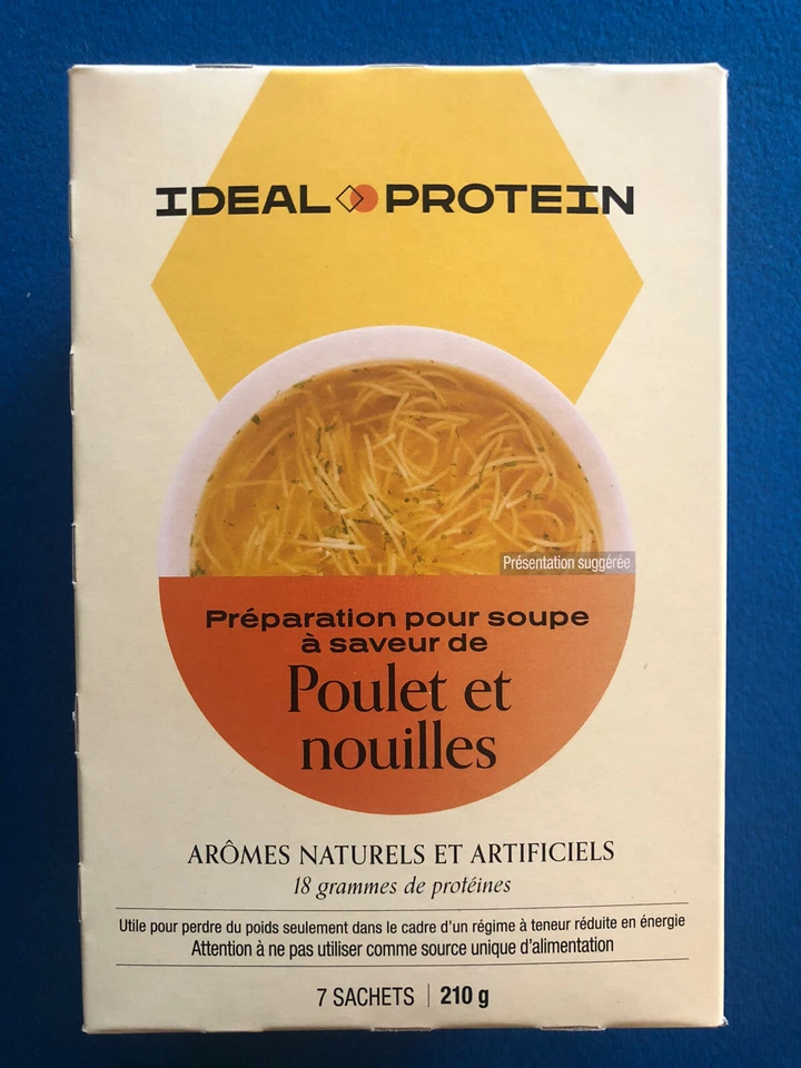 Ideal Protein Chicken Noodle Flavoured Soup Mix - 7 Packets EXP 1/31/26 - Image 2 of 4