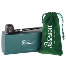 Peterson Pipes Junior Rusticated Straight Prince, SMALL Handmade Tobacco Pipe