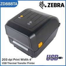 Zebra ZD888TA Thermal Transfer Barcode Label Printer for Packages 203dpi Printer