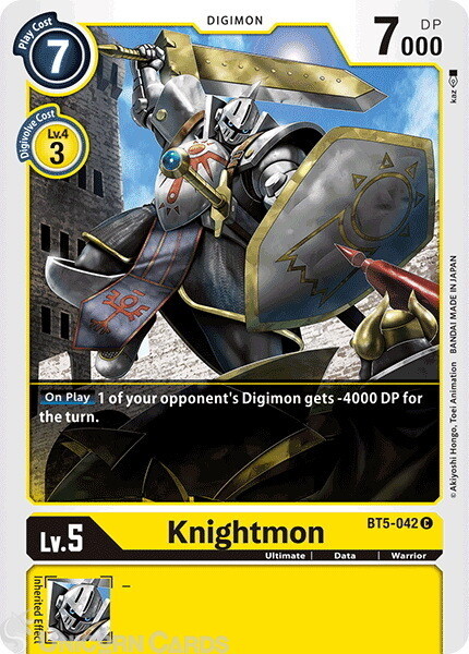 BT5-042 Knightmon Common Mint Digimon Card