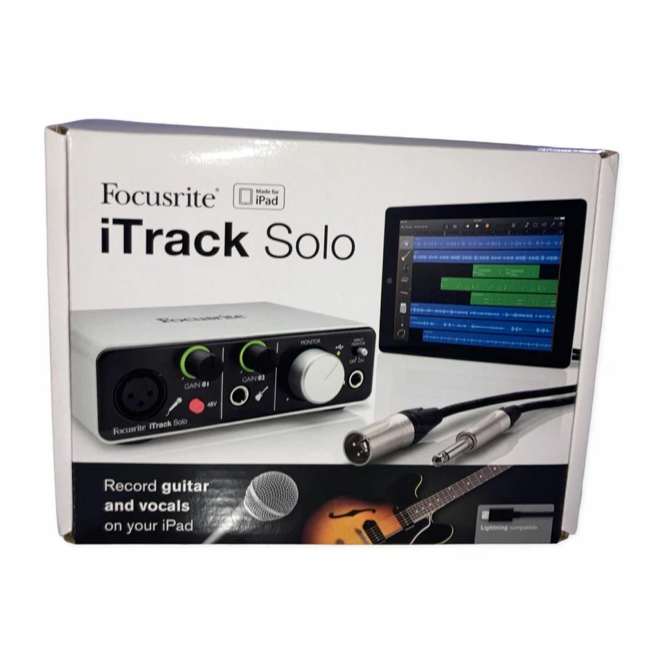 Focusrite iTrack Solo Record Guitar and Vocals On Your iPad - Image 2 of 4
