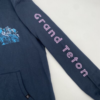 Threads 4 Thought Men s Size M Grand Teton Hoodie Blue NEW
