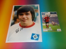 Peter Hidien HSV signed autograph autograph on 20x28 photo + postcard