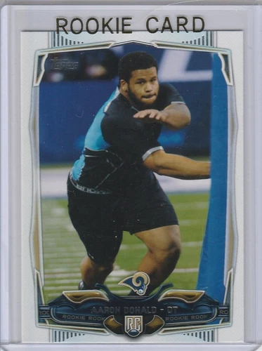 AARON DONALD ROOKIE CARD Los Angeles Rams Football 2014 TOPPS FOOTBALL RC