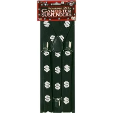  Forum Novelties Gangster Dollar Suspenders Costume Accessory - $$ Suspenders