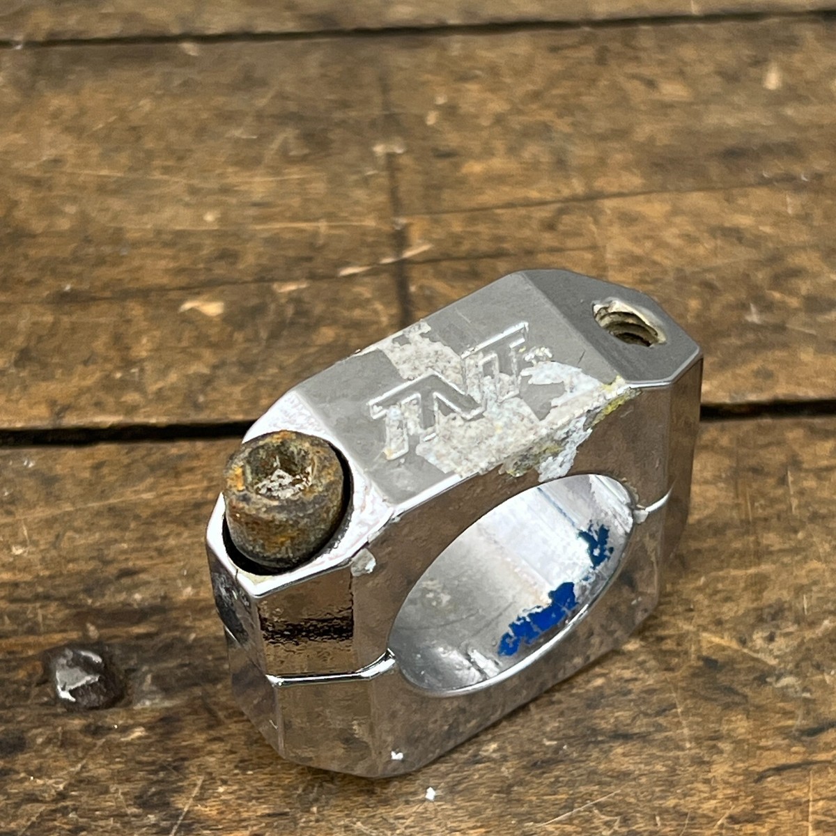 TNT BMX Seatpost Clamp Chrome Old School BMX 25.4 mm