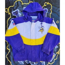 Vintage 1990s Minnesota Vikings Apex One Puffer Jacket L 