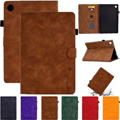 For Samsung Galaxy Tab A A7 A8 A9 S6 Lite Leather Magnetic Stand Flip Case Cover