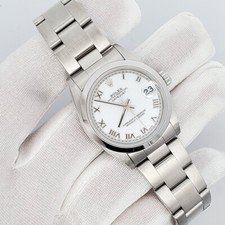 Rolex Datejust 31mm White Roman Dial Stainless Steel Oyster Watch 78240 3