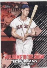 2022 Topps Series 1 Welcome to the Show Black /299 Ted Williams #WTTS-32 HOF