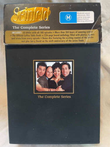 Juego en caja de 32 DVD serie completa de SEINFELD temporadas: libro de mesa de café - 2007 - Imagen 1 de 19