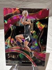 Jackie Young 2024 Panini Select WNBA Pink Ice Courtside Las Vegas Aces #208