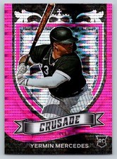 2021 Chronicles Crusade #16 Yermin Mercedes Pink Pulsar Prizm RC