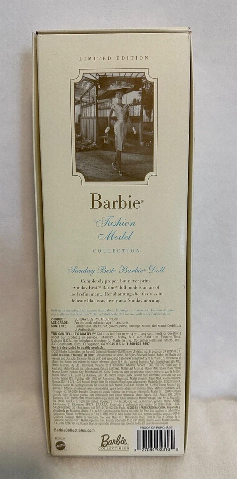 Barbie BFMC Sunday Best Muñeca Piedra de Seda Genuina Edición Limitada 2002 Mattel B2520 Foto 3 de 4