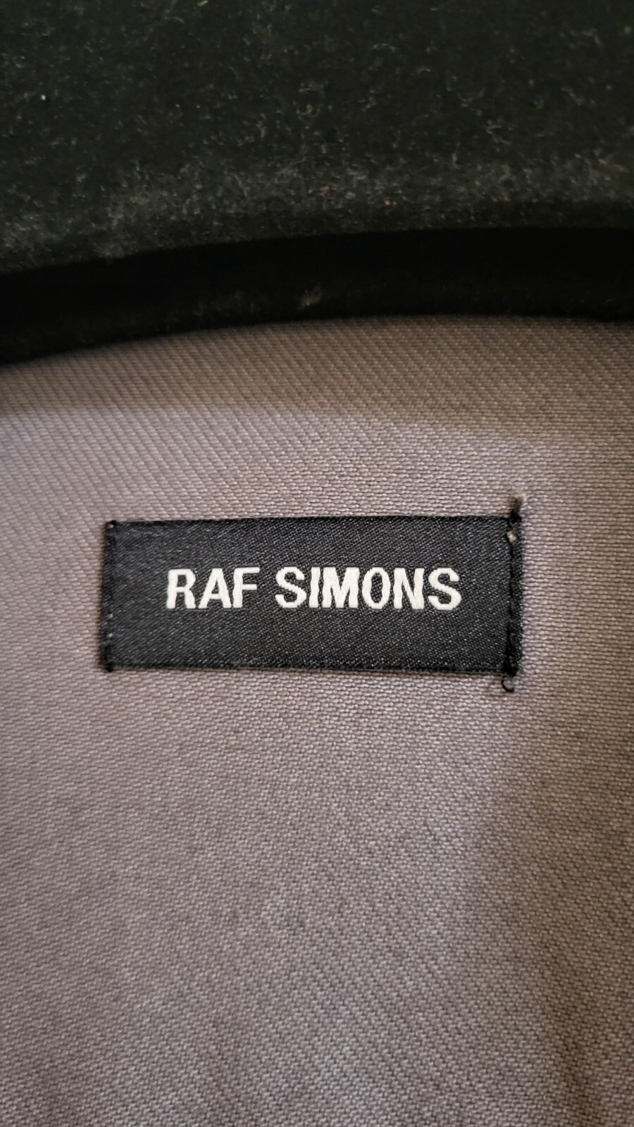 Authentic Raf Simons Leather Patch Logo Oversized… - image 5