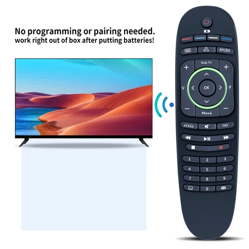 Remote Control Fit For Movistar TV Decoder URC17972-00R00 S-15-503 T4HS1408/39RA - Picture 3 of 7