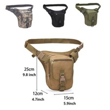 Motorcycle Rider Tactical Waist Drop Leg Thigh Bag Shoulder Hip Belt Fanny Pack