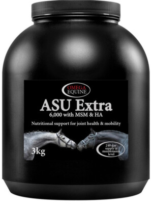 Omega Equine ASU Extra 6.000 + HA MSM Pferdegelenk & Mobilitätsunterstützung Ergänzung