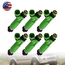 Set 6 Fuel Injectors For 1998-2003 Mitsubishi Montero Pajero Sport 6g72 3.0l Set 6 Fuel Injectors For 1998-2003 Mitsubishi Montero Pajero Sport 6g72 3.0l