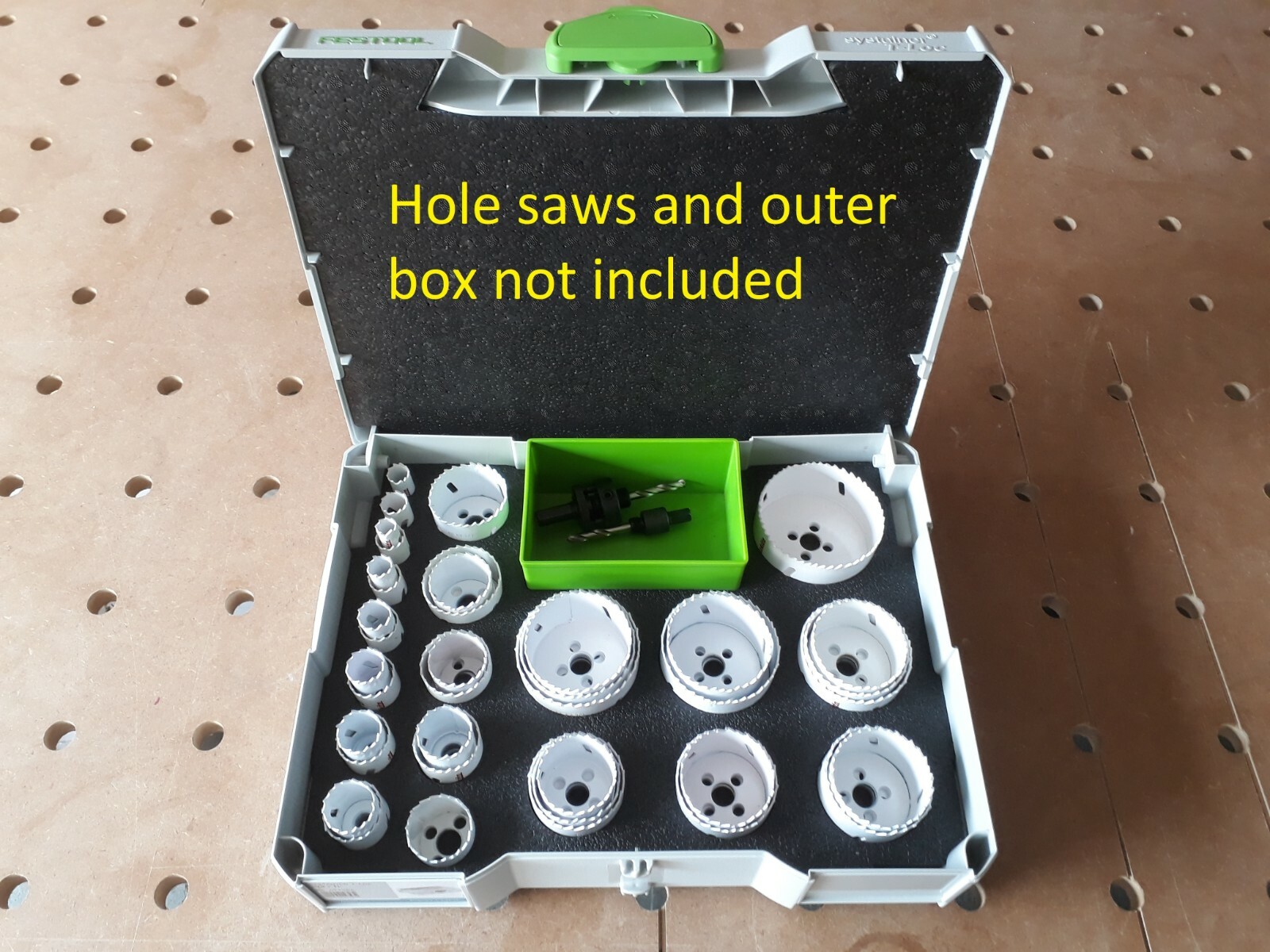 Custom Foam Hole Saw Insert for the original T-LOC Festool / Tanos ...