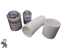 2" 3-4 Manifold Glue Coupler Spin Kit Old Plumbing to New Hot Tub Spa Part