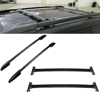 For 2008-2013 Toyota Highlander Top Roof rack Cross Bars & side rail luggage