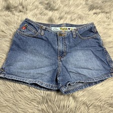 Mudd Juniors Y2K 90s Low Rise Denim Shorts