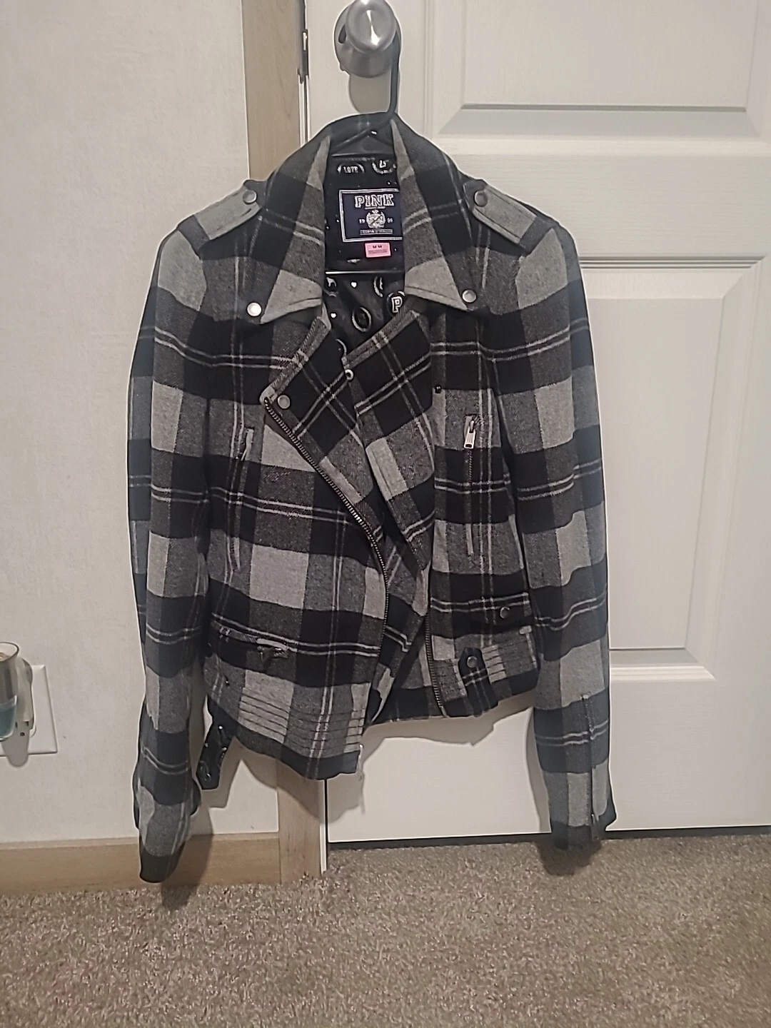 UNDERCOVER Giacca a quadri vintage Victoria Secret rosa