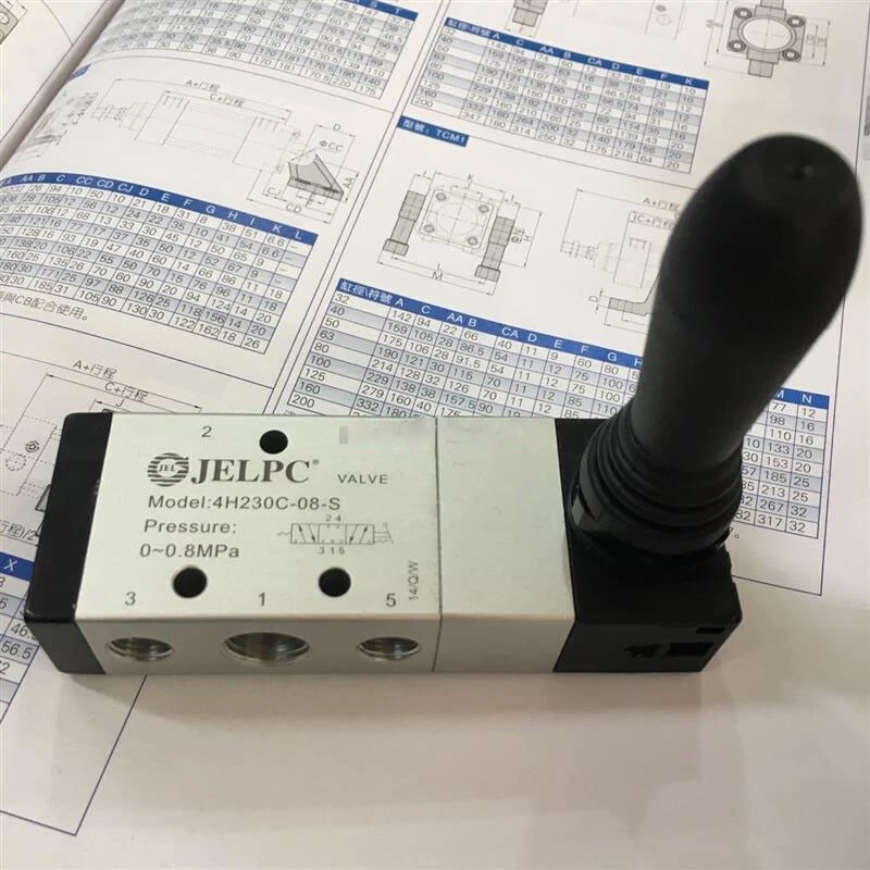 1 Stück für Weg Handhebel Luftventil 4H230C-08-S 0 ~ 0,8 MPa schnelle Lieferung