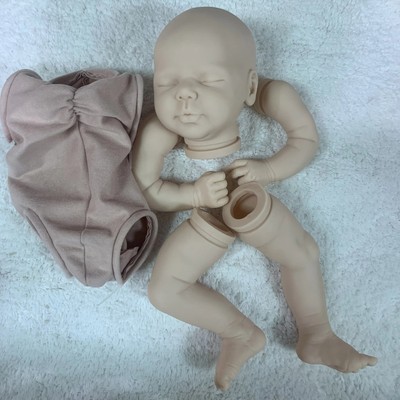19in Valentina Reborn Baby Doll Kit with Cloth Body Fresh Color