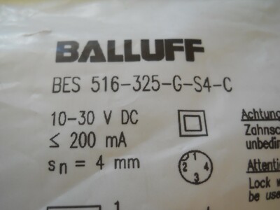 BALLUFF NÄHERUNGSSCHALTER  BES 516-325-G-S4-C  -NEU / OVP-