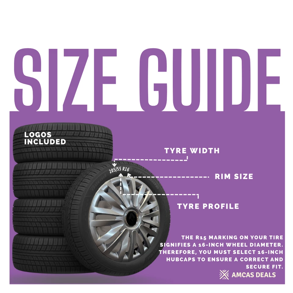 15 " WHEEL TRIMS HUB CAPS TO FIT Renault Clio IV 2013 -2020, set of 4 - Image 3 of 4