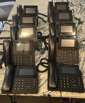 Lot of 10 Grandstream GXP2170 12-Line VoIP IP Phone, HD Voice, RJ-45 Ethernet