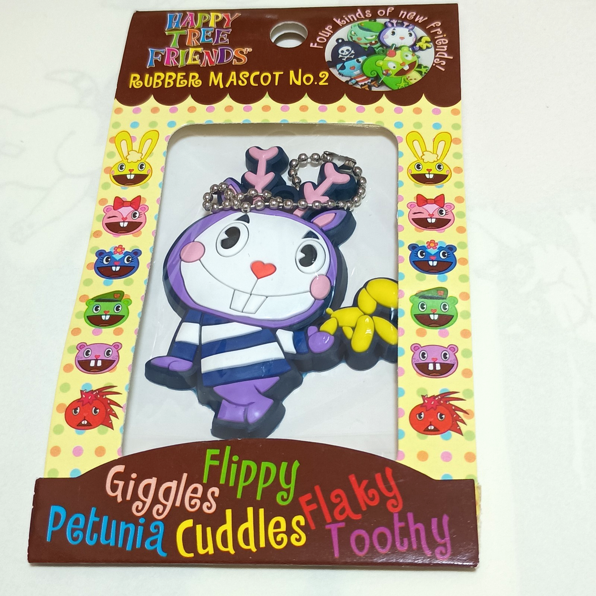 Happy Tree Friends Mime Keychain Nic Rubber Mascot Vol. 2 | eBay