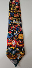 TABASCO Hot Sauce Pinball Arcade Novelty Silk Necktie 4" Wide Made in USA