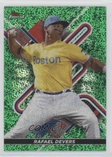2022 Topps Finest Green Speckle Refractor 69/125 Rafael Devers #38 7xr