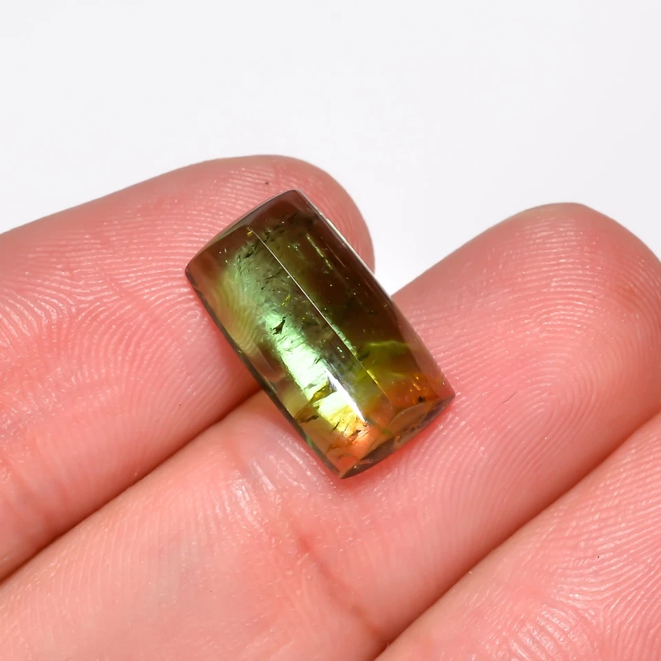 5 Ct Radiant Watermelon Tourmaline Cabochon 15x8x5 mm Multicolor Translucent - Image 2 of 4