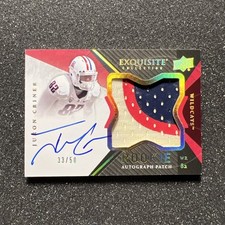 2012 UD Exquisite JURON CRINER #143 Rookie PATCH AUTO 33/50 - FOOTBALL RPA - F