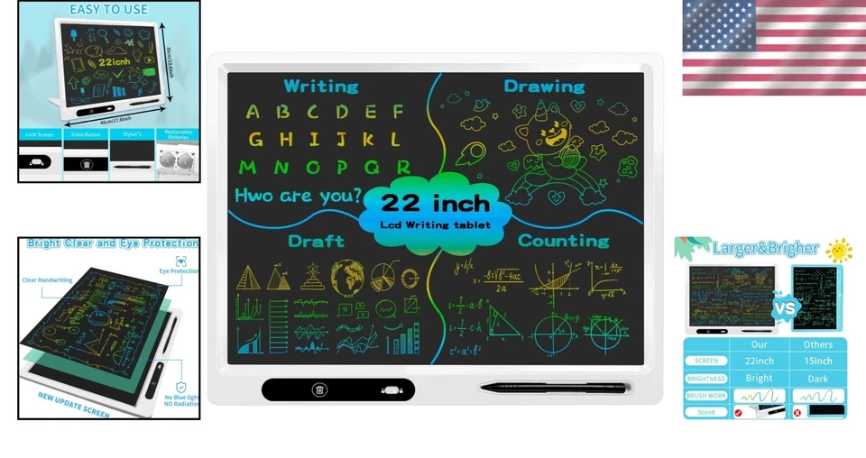 Creative LCD Drawing & Writing Tablet with 22-Inch Display – Great Birthday Gift - Image 2 of 4