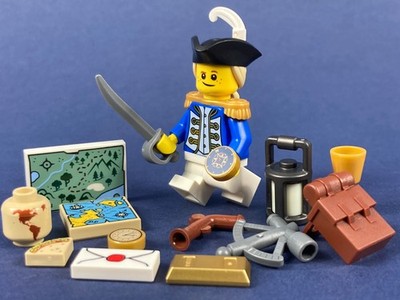 LEGO  Blauröcke Preussischer Offizier Kadett Junge Forscher Kind 10320 MOC Figur
