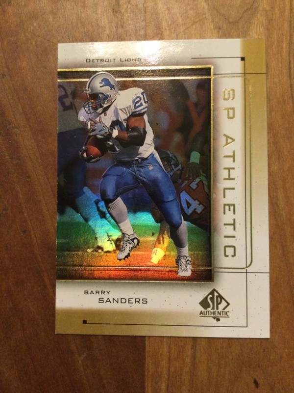 1999 SP Authentic - Athletic Barry Sanders #A6